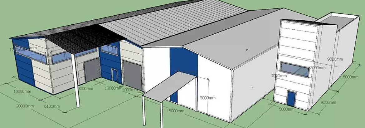 128. Pre-engineered plant and complex 20/5 x 33 x 6/9 for production of road coverings and construction chemicals in Nur-Sultan (Astana), Kazakhstan 