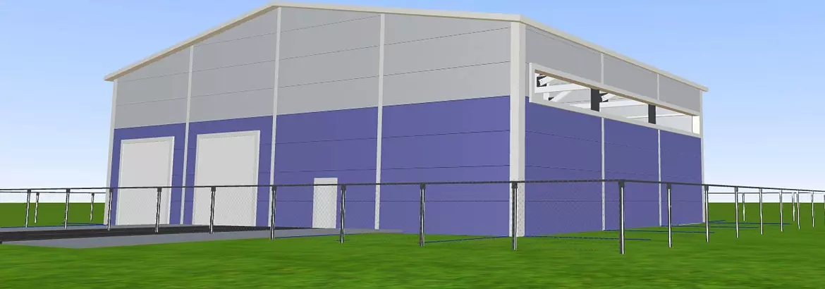 156. Prefabricated warehouse 24x18x6 for a concentrated juice production plant in Michurinsk, Russia 