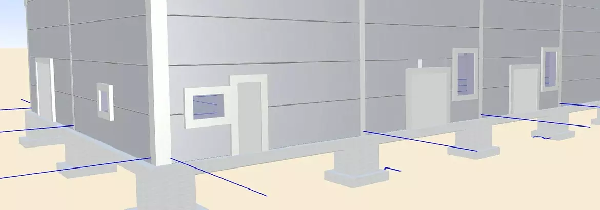 155. Pyaterochka prefabricated supermarket 15x36x4 in Ryazan, Russia