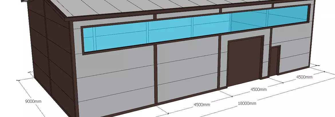 115. Pre-fabricated warehouse for storage of cable products 9 x 18 x 5 in Shatura, Russia