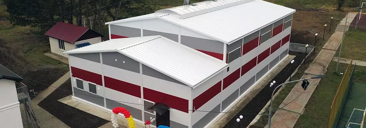 136. Pre-engineered sports Hall 15x30x7.2 in Tskhinvali, South Ossetia