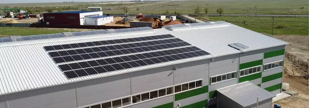 143. Pre-fabricated warehouse / plant 24x60x8 for the manufacture of solar panels in Aksai, Kazakhstan