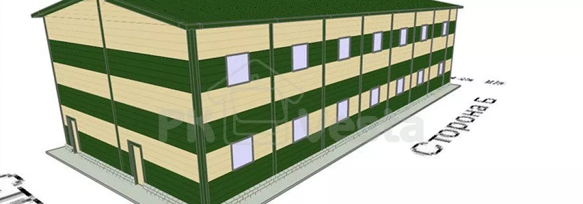 97. Prefabricated fish and meat processing complex 12 x 30 x 7.6 in Novy Urengoy, Russia